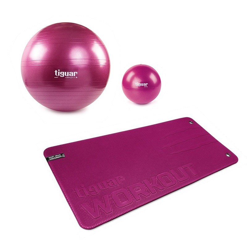 zestaw fizjo - mata 100 x 50 cm + piłka duża 65 cm + piłka mała 23 cm - 1951