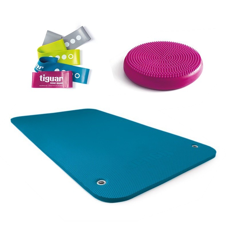 Zestaw stabilizująco-wzmacniający tiguar - mata 120 x 60 cm + air disc + minibandy - 2032
