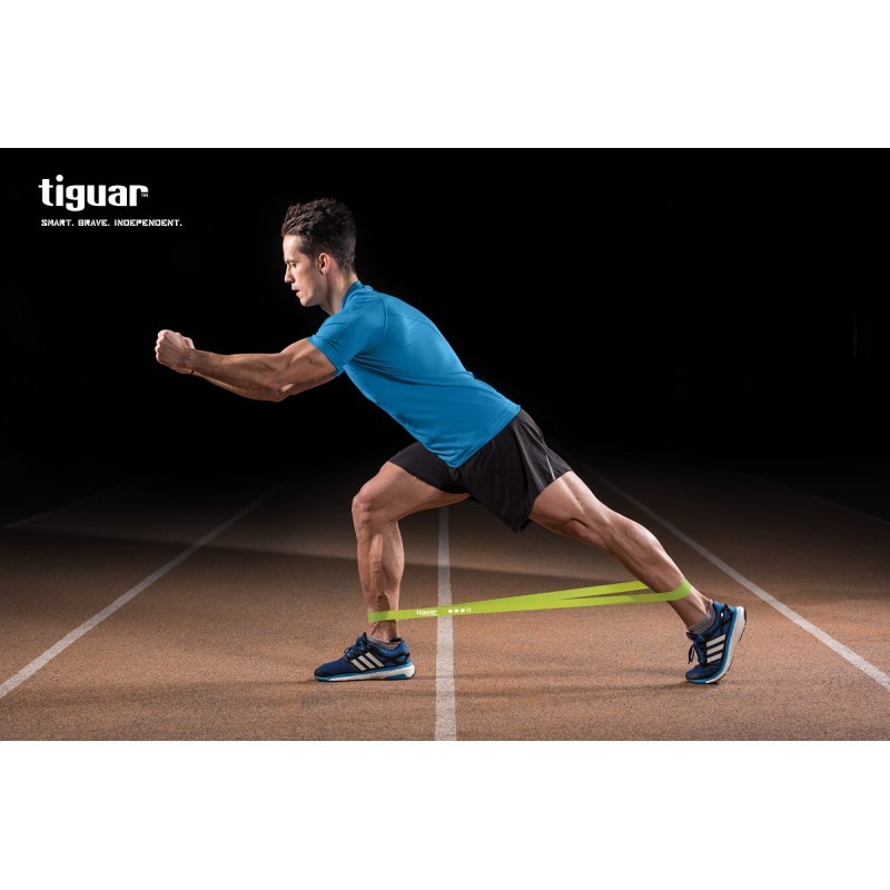 Zestaw domowy tiguar - mata 100 x 50 cm + 2 x hantel 2,5 kg + skakanka szybkościowa + minibandy - 2049