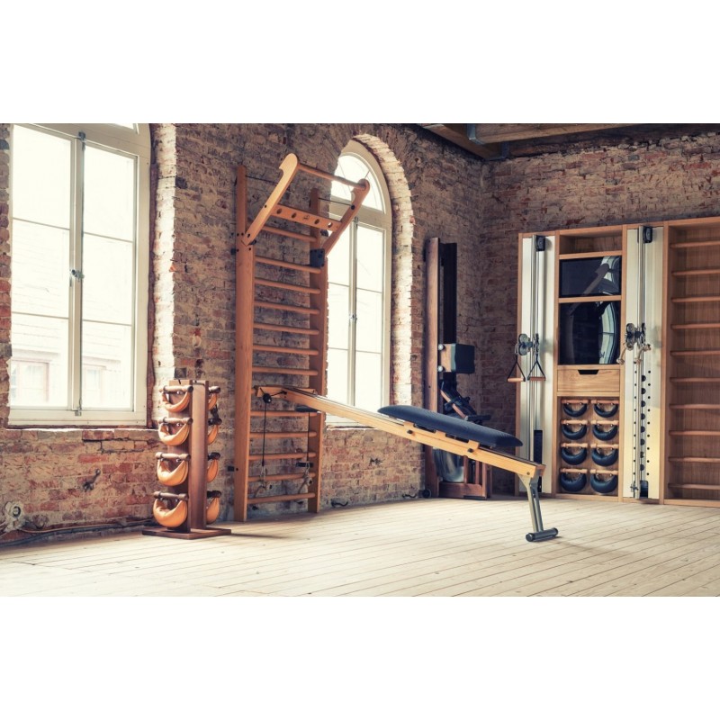 Drabinka gimnastyczna NOHrD WallBars 10 Classic Orzech - 3114