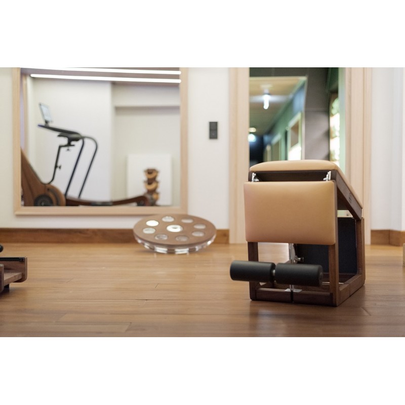 Ławka do ćwiczeń NOHrD TriaTrainer Oxbridge Wiśnia Skóra - 3451