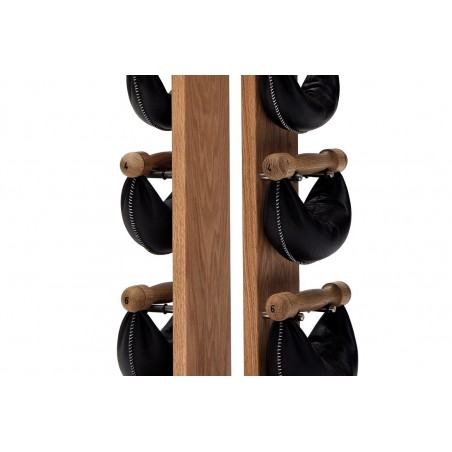 Hantle NOHrD SwingBell 2-8 Kg ze stojakiem Tower Oak Dąb Skóra - 3698