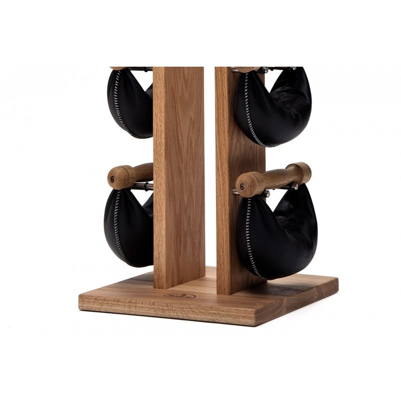 Hantle NOHrD SwingBell 2-8 Kg ze stojakiem Tower Oak Dąb Skóra - 3699