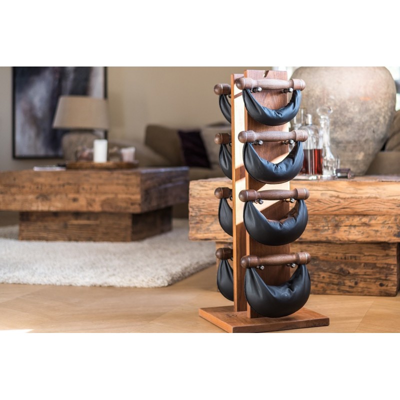 Hantle NOHrD SwingBell 2-8 Kg ze stojakiem Tower Oak Dąb Skóra - 3705