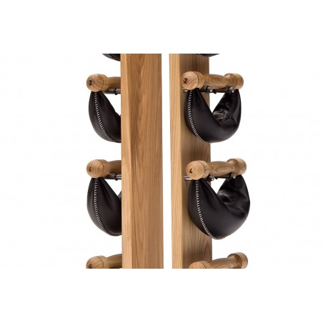 Hantle NOHrD SwingBell 2-8 Kg ze stojakiem Tower Natural Jesion Skóra - 3709