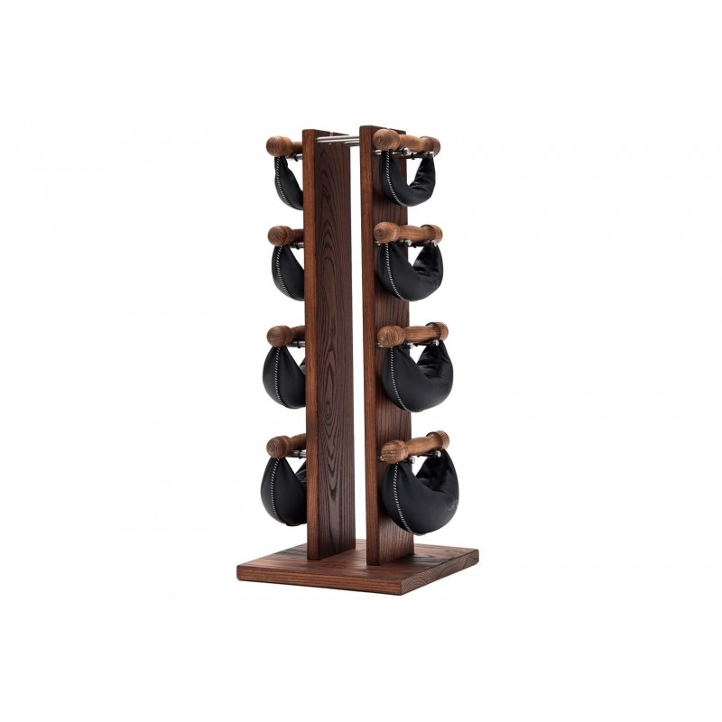 Hantle NOHrD SwingBell 2-8 Kg ze stojakiem Tower Club Jesion Skóra - 3718