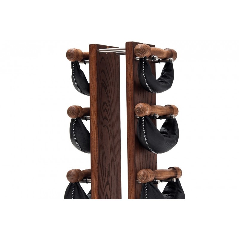 Hantle NOHrD SwingBell 2-8 Kg ze stojakiem Tower Club Jesion Skóra - 3719