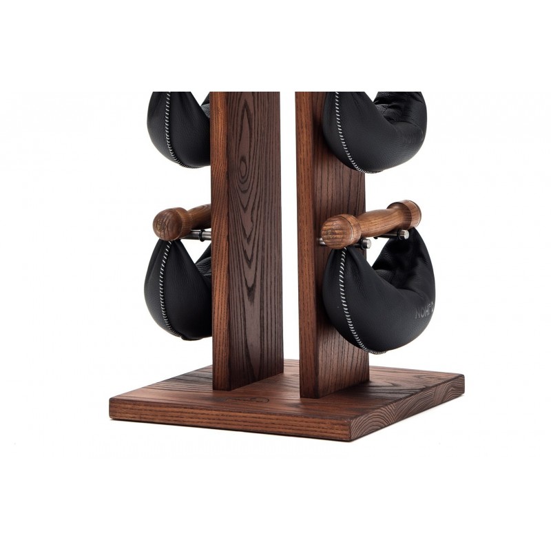 Hantle NOHrD SwingBell 2-8 Kg ze stojakiem Tower Club Jesion Skóra - 3721