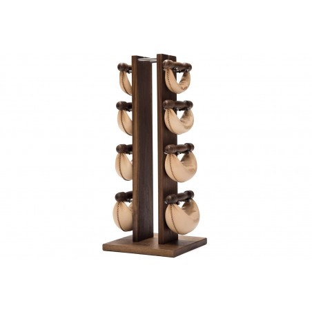 Hantle NOHrD SwingBell 2-8 Kg ze stojakiem Tower Classic Orzech Skóra - 3729