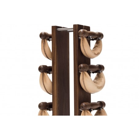 Hantle NOHrD SwingBell 2-8 Kg ze stojakiem Tower Classic Orzech Skóra - 3730