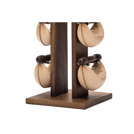 Hantle NOHrD SwingBell 2-8 Kg ze stojakiem Tower Classic Orzech Skóra - 3732