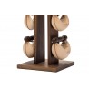 Hantle NOHrD SwingBell 2-8 Kg ze stojakiem Tower Classic Orzech Skóra - 3732