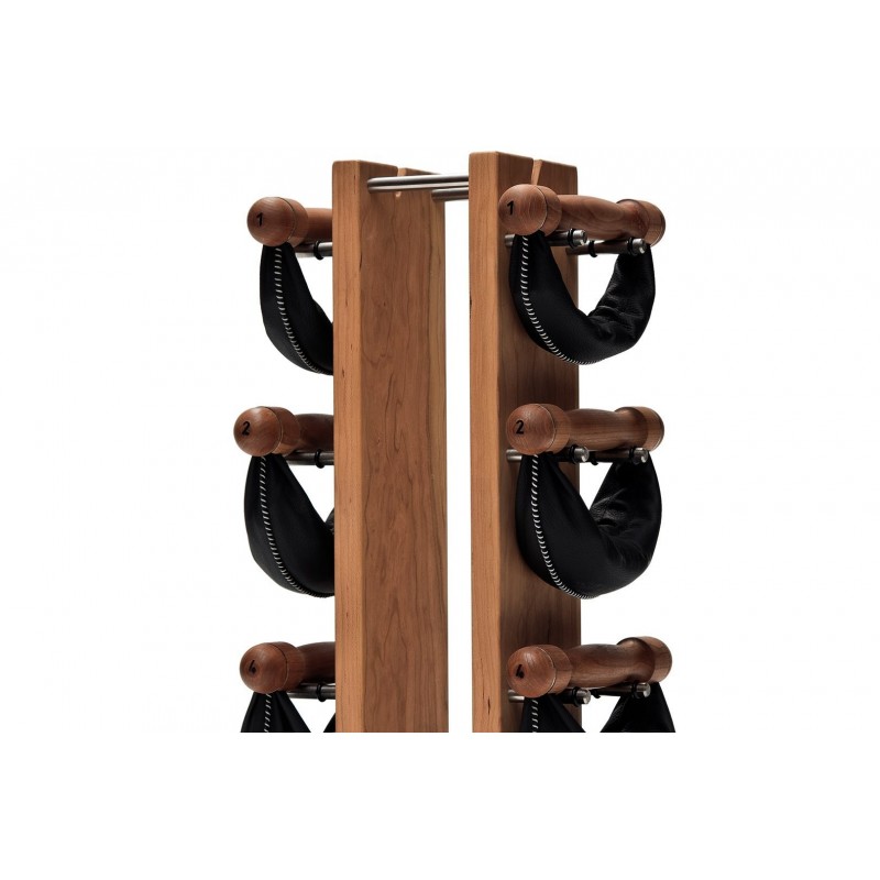 Hantle NOHrD SwingBell 2-8 Kg ze stojakiem Tower Oxbridge Wiśnia Skóra - 3741