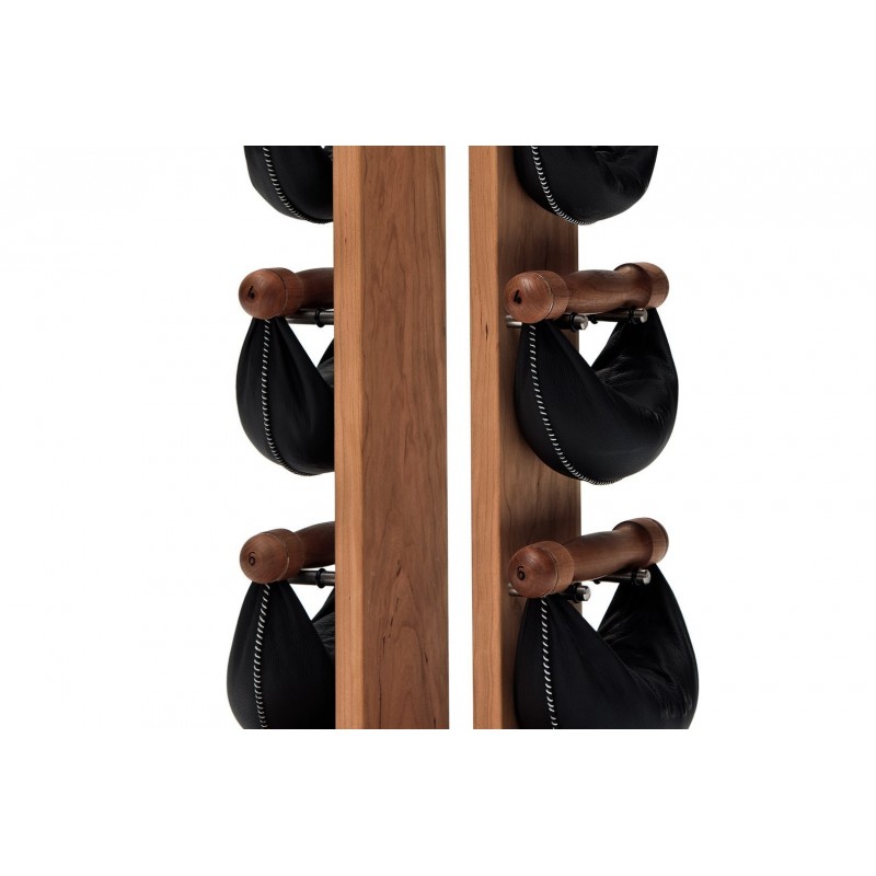 Hantle NOHrD SwingBell 2-8 Kg ze stojakiem Tower Oxbridge Wiśnia Skóra - 3742