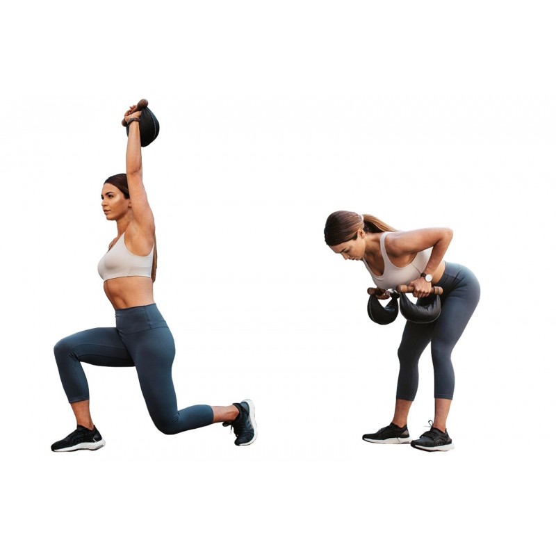 Hantle NOHrD SwingBell 2-8 Kg ze stojakiem Tower Oxbridge Wiśnia Skóra - 3745