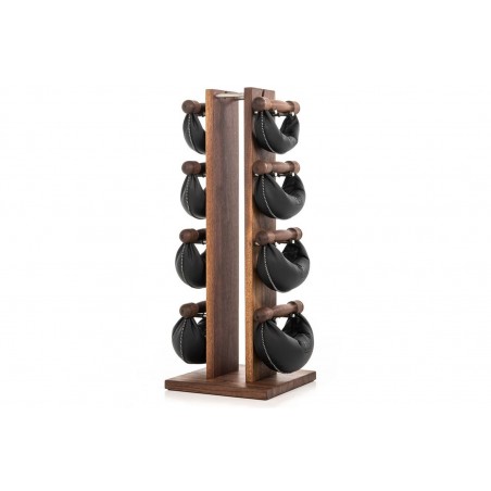 Hantle NOHrD SwingBell 2-8 Kg ze stojakiem Tower Classic Orzech Skóra - 4009