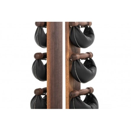 Hantle NOHrD SwingBell 2-8 Kg ze stojakiem Tower Classic Orzech Skóra - 4011