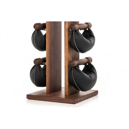 Hantle NOHrD SwingBell 2-8 Kg ze stojakiem Tower Classic Orzech Skóra - 4012