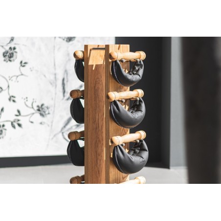 Hantle NOHrD SwingBell 2-8 Kg ze stojakiem Tower Classic Orzech Skóra - 4019