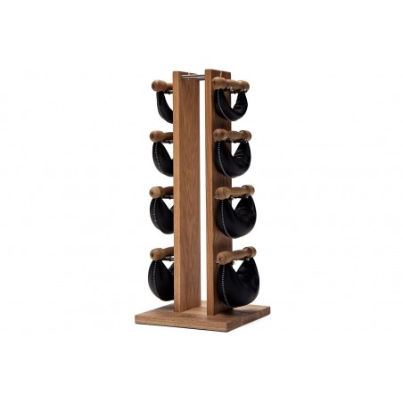 Hantle NOHrD SwingBell 1-6 Kg ze stojakiem Tower Oak Dąb Skóra - 4096