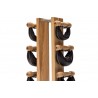 Hantle NOHrD SwingBell 1-6 Kg ze stojakiem Tower Natural Jesion Skóra - 4108