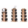 Hantle NOHrD SwingBell 1-6 Kg ze stojakiem Tower Natural Jesion Skóra - 4115