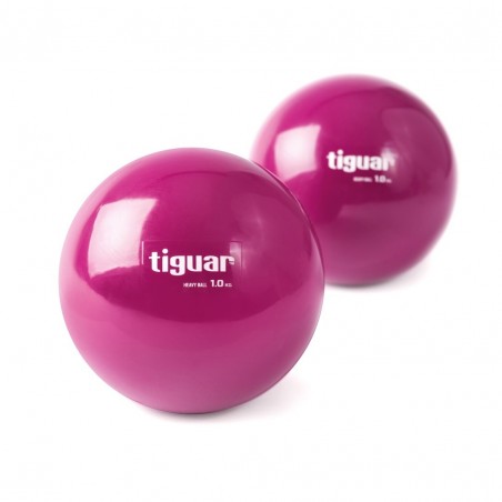 tiguar piłka heavyball 1,0 kg - śliwka - 4396