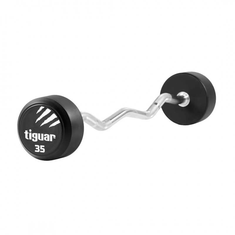 tiguar barbell łamany PU 35 kg - 4686