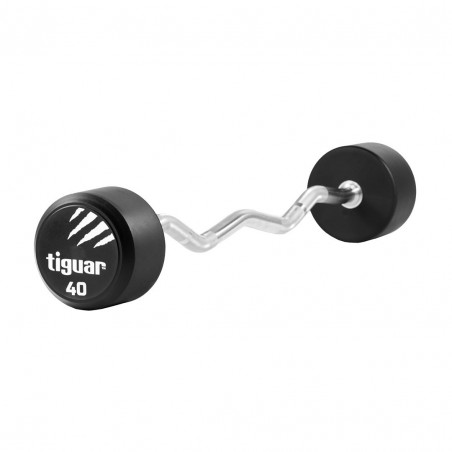 tiguar barbell łamany PU 40 kg - 4687