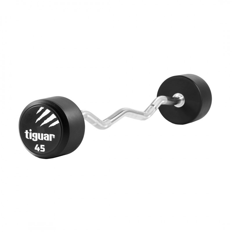 tiguar barbell łamany PU 45 kg - 4688