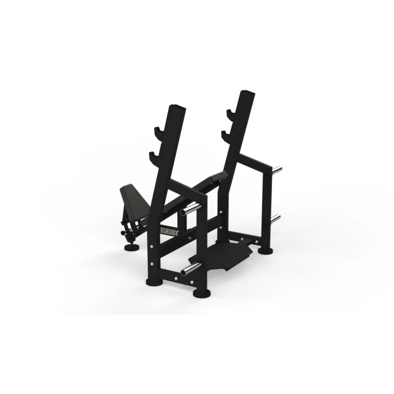 Ławka ze stojakami skos dodatni ROKK Heavy - 4994