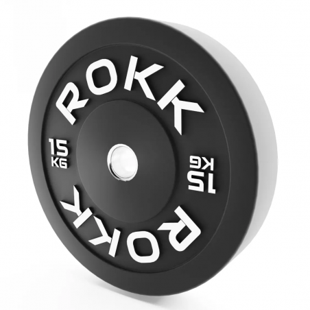 Obciążenie olimpijskie gumowe bumper ROKK 15 kg - 6574