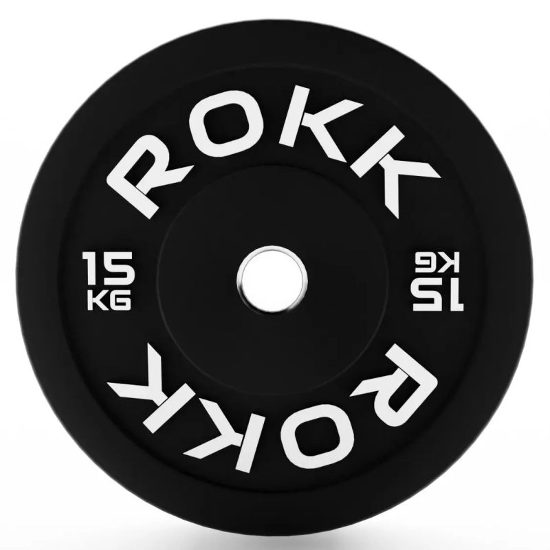 Obciążenie olimpijskie gumowe bumper ROKK 15 kg - 6575