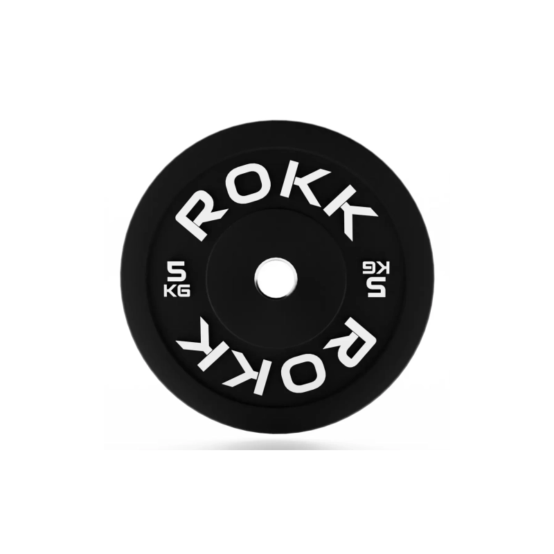 Obciążenie olimpijskie gumowe bumper ROKK 5 kg - 6587